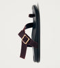 Siren Soft Burgundy Leather Sandals