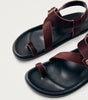 Siren Soft Burgundy Leather Sandals