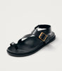 Siren Onix Black Leather Sandals