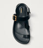 Siren Onix Black Leather Sandals