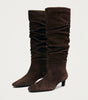 Kalila Suede Brown Leather Boots