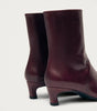 Ambar Rift Burgundy Leather Ankle Boots