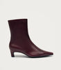 Ambar Rift Burgundy Leather Ankle Boots