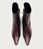 Ambar Rift Burgundy Leather Ankle Boots