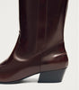 Chase Brushed Burgundy Leather Boots