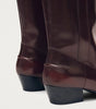 Chase Brushed Burgundy Leather Boots