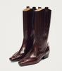 Chase Brushed Burgundy Leather Boots