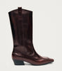 Chase Brushed Burgundy Leather Boots
