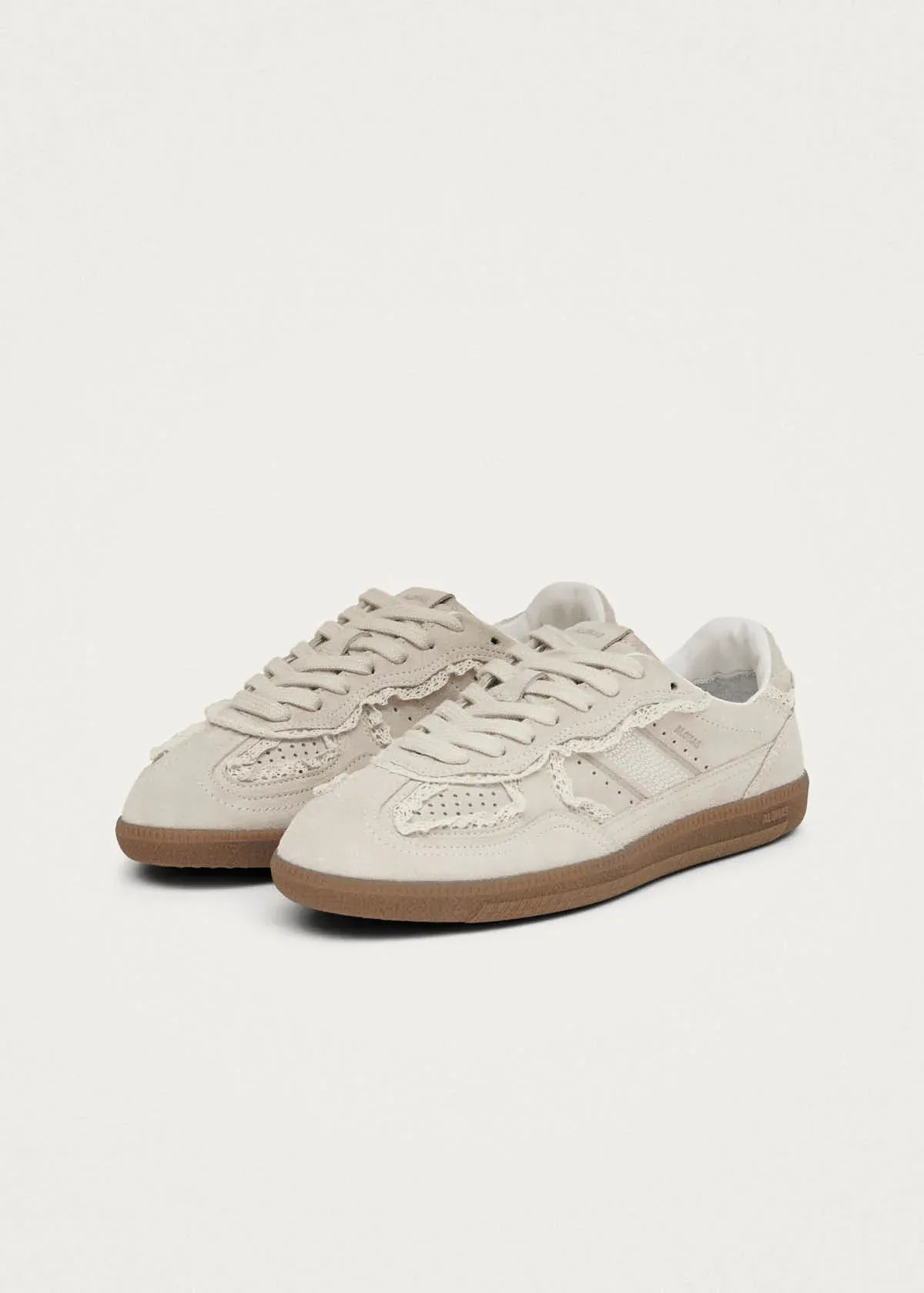 Tb.490 Crochet Cream Leather Sneakers