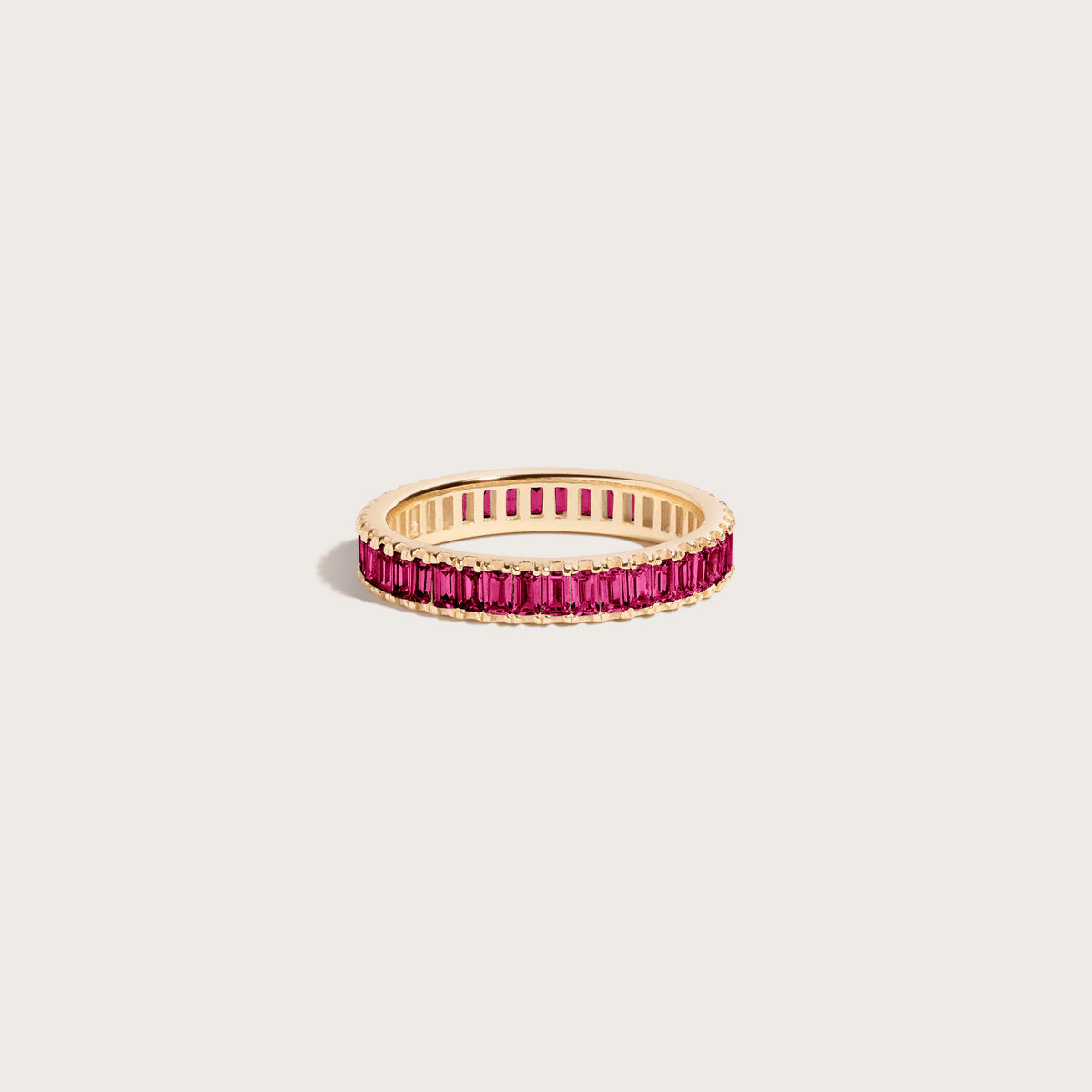 Baguette eternity ring