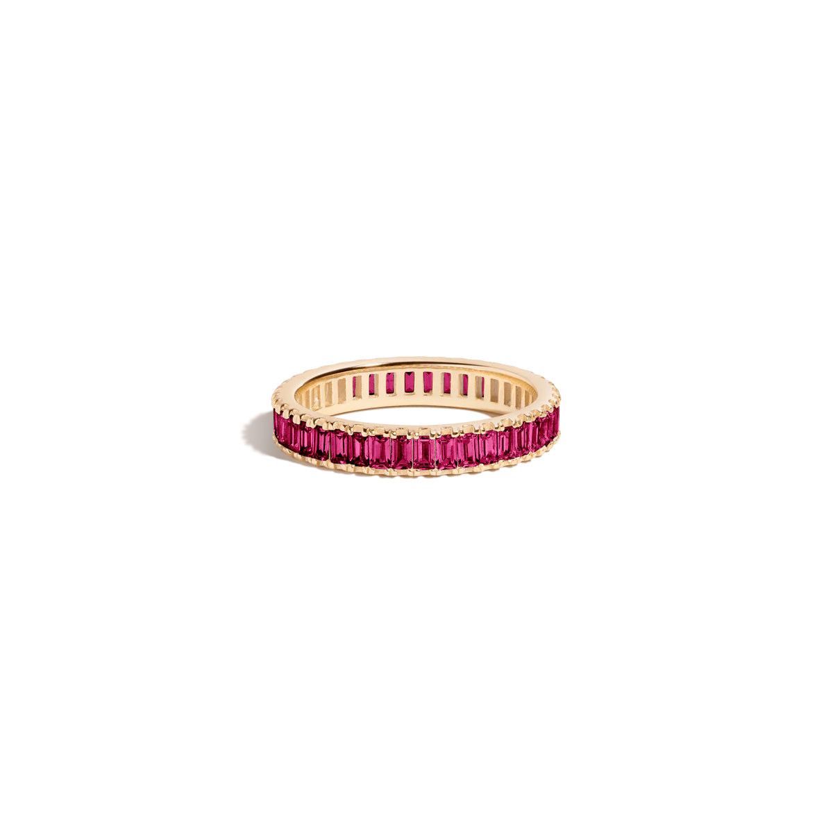 Baguette eternity ring