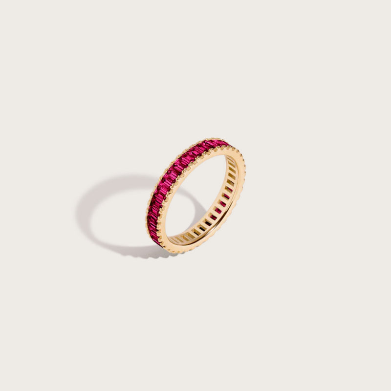 Baguette eternity ring