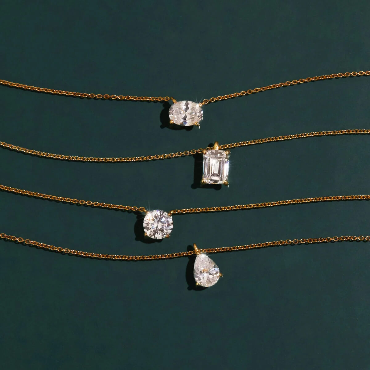 Solitaire necklace