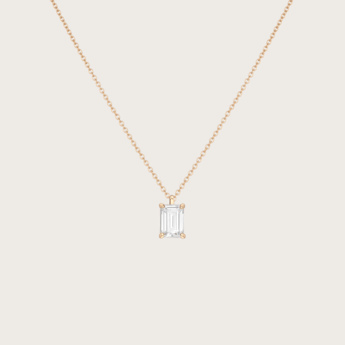 Solitaire necklace