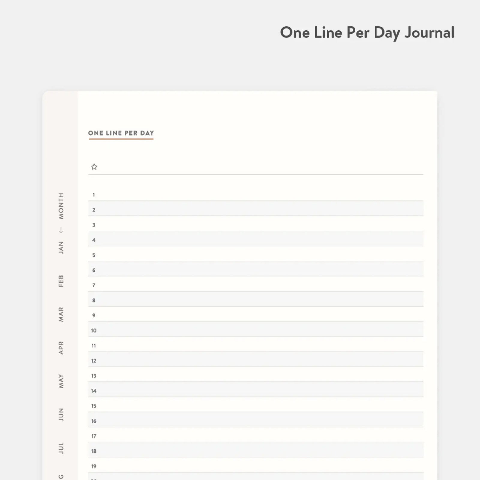 Clear habit Journal