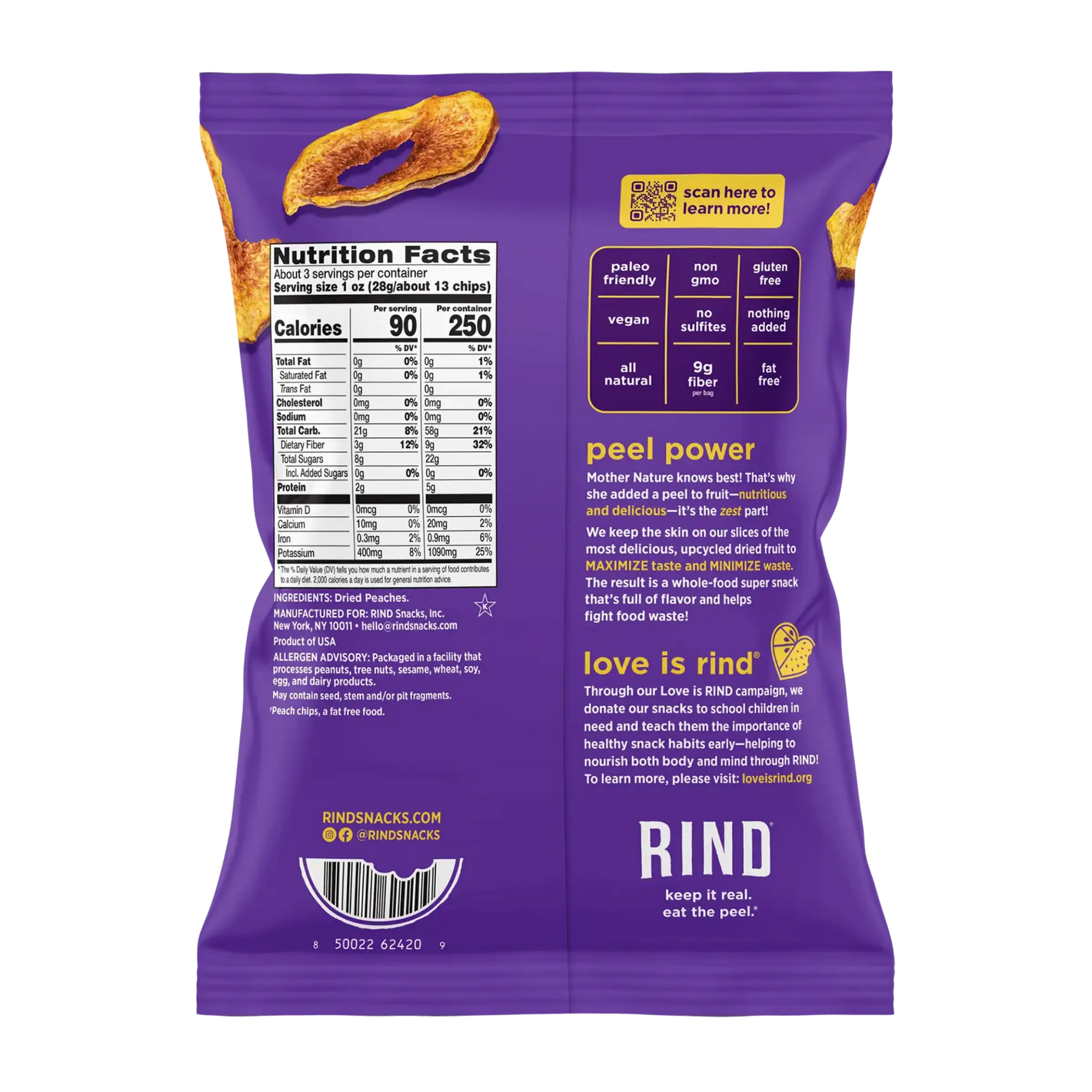 Peach chips