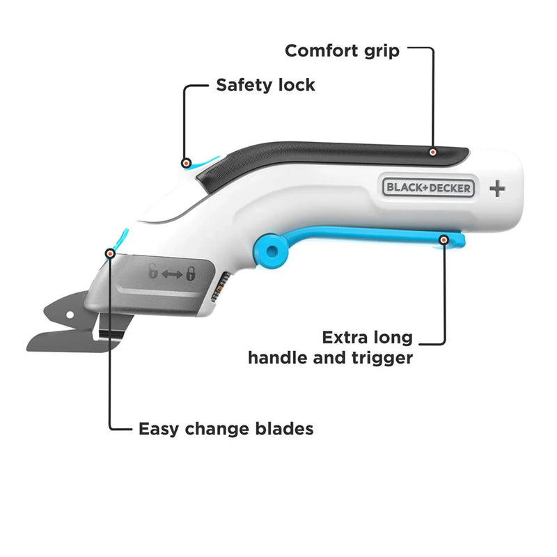 Electric fabric cordless scissors