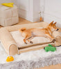 Deluxe flannel double-layer orthopedic dog sofa bed