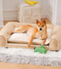 Deluxe flannel double-layer orthopedic dog sofa bed
