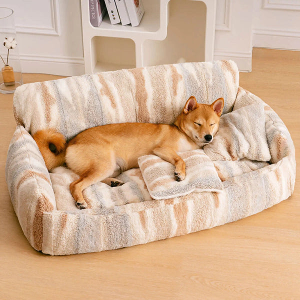 Nordic fluffy extra large cozy Dog & Cat sofa bed