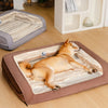 Modern style faux lambswool cozy orthopedic dog sofa bed