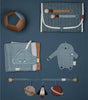 Cloud cuddle blanket with pacifier