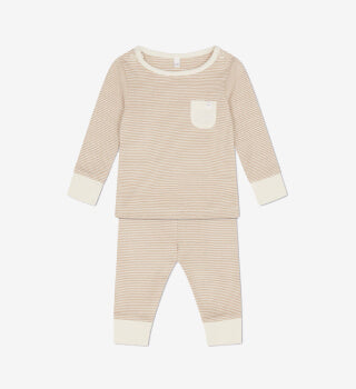 Oatmeal stripe pajama set