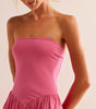 Onda drop-waist tube midi