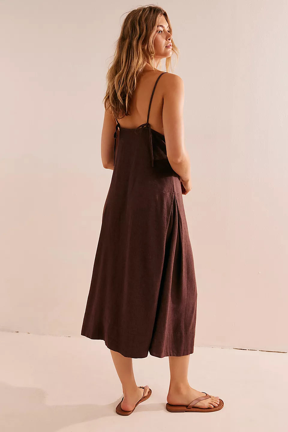 Emmers linen midi