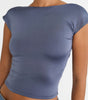 Backless shirt
