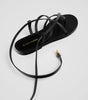 Flat leather sandals with straps