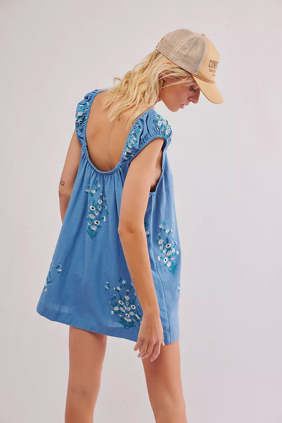 Wildflower embroidered dress