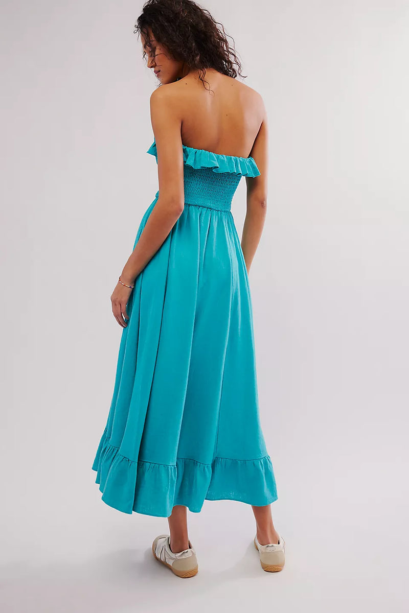 Lush life linen strapless