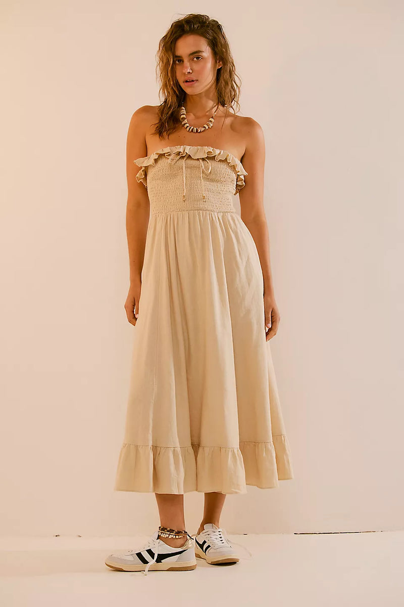 Lush life linen strapless