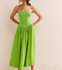 Onda drop-waist tube midi