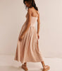 Onda drop-waist tube midi
