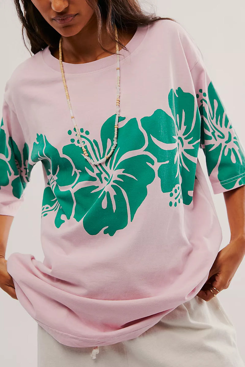 The bureau hibiscus tee