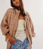 Dolman quilted knit jacket