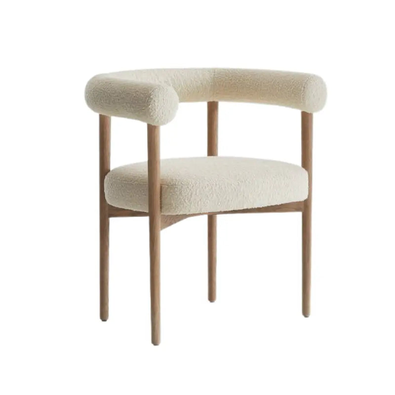 Boucle dining chair