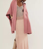 Hooded neckline kimono