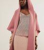 Hooded neckline kimono