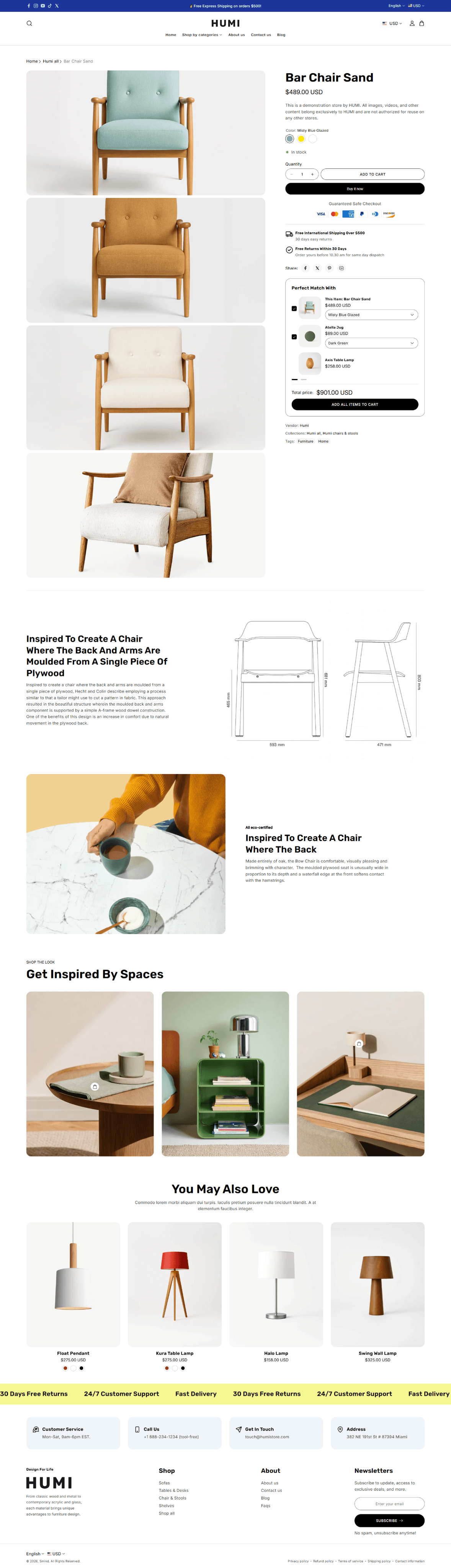 Humi - Product page