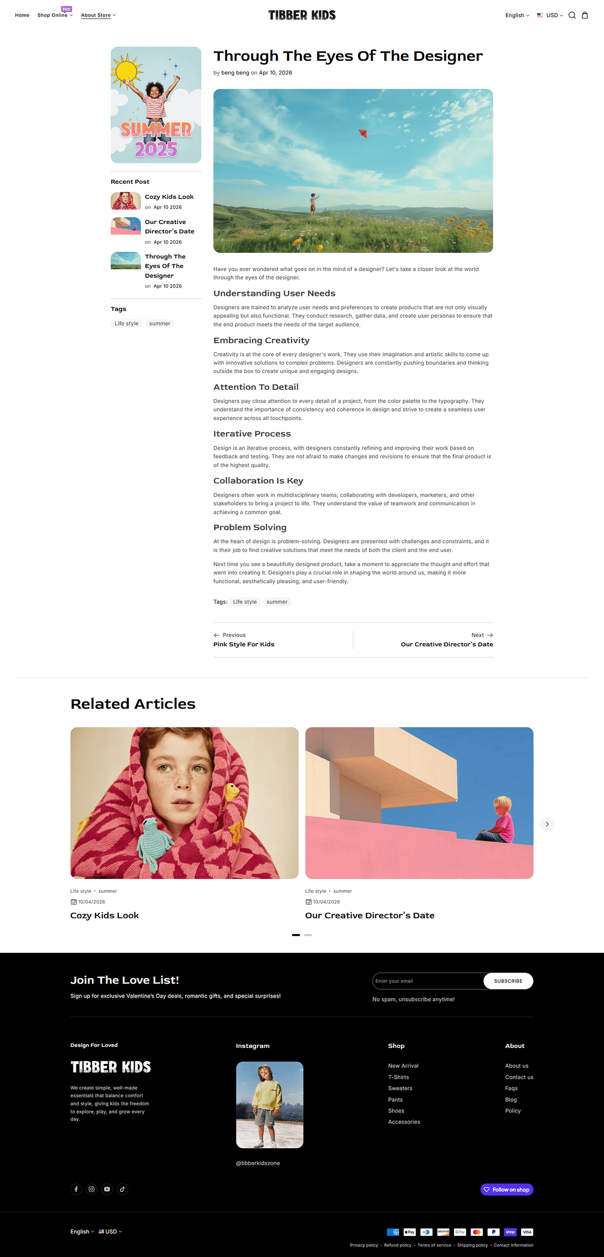 Tibber Kids - Blog detail