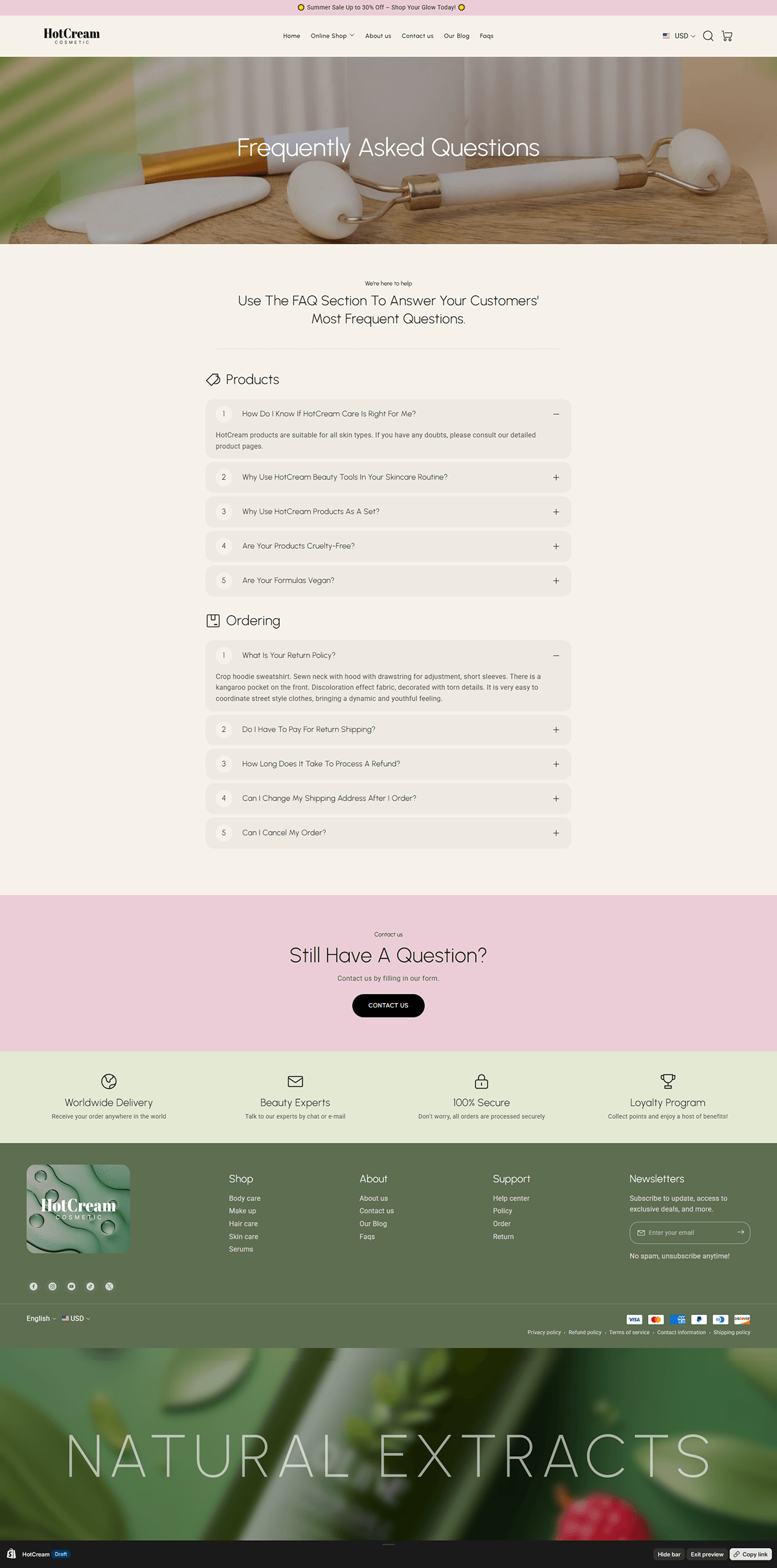 Beauty - Faq