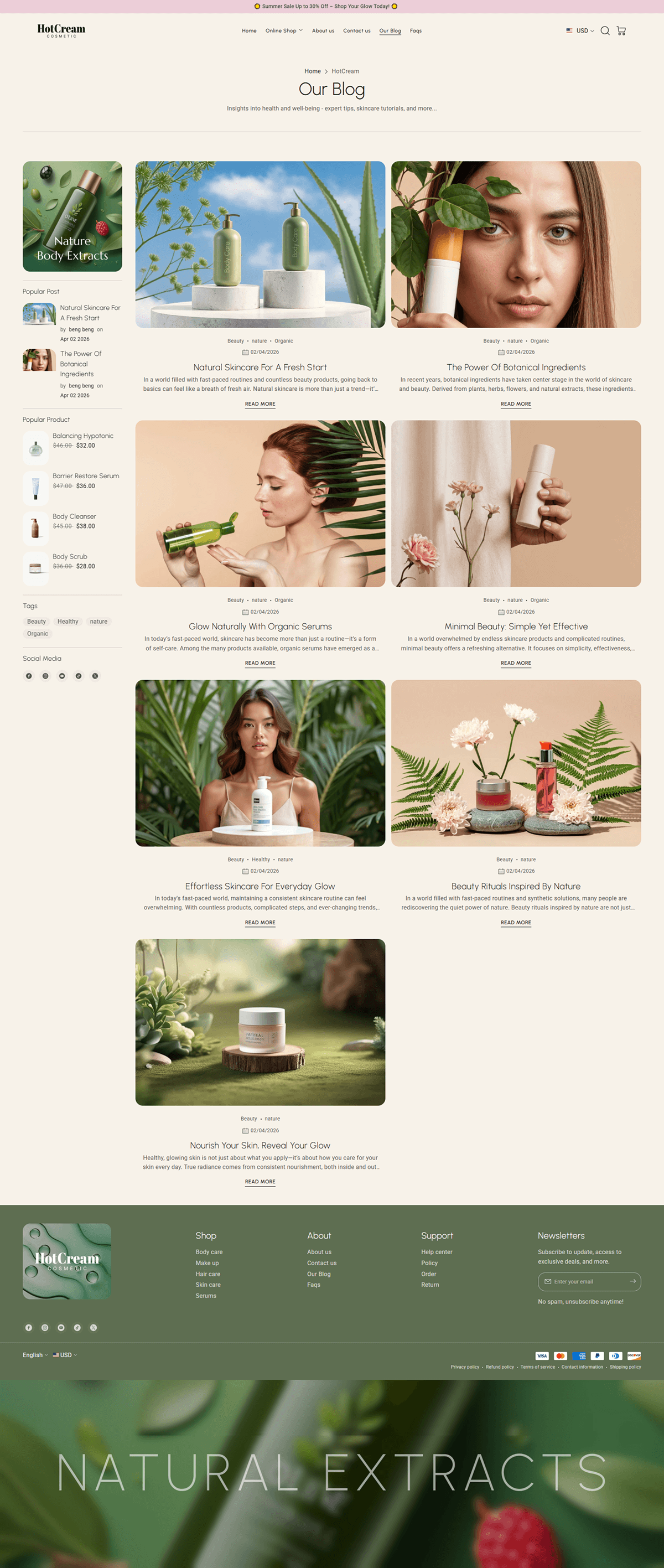 Beauty - Blog list