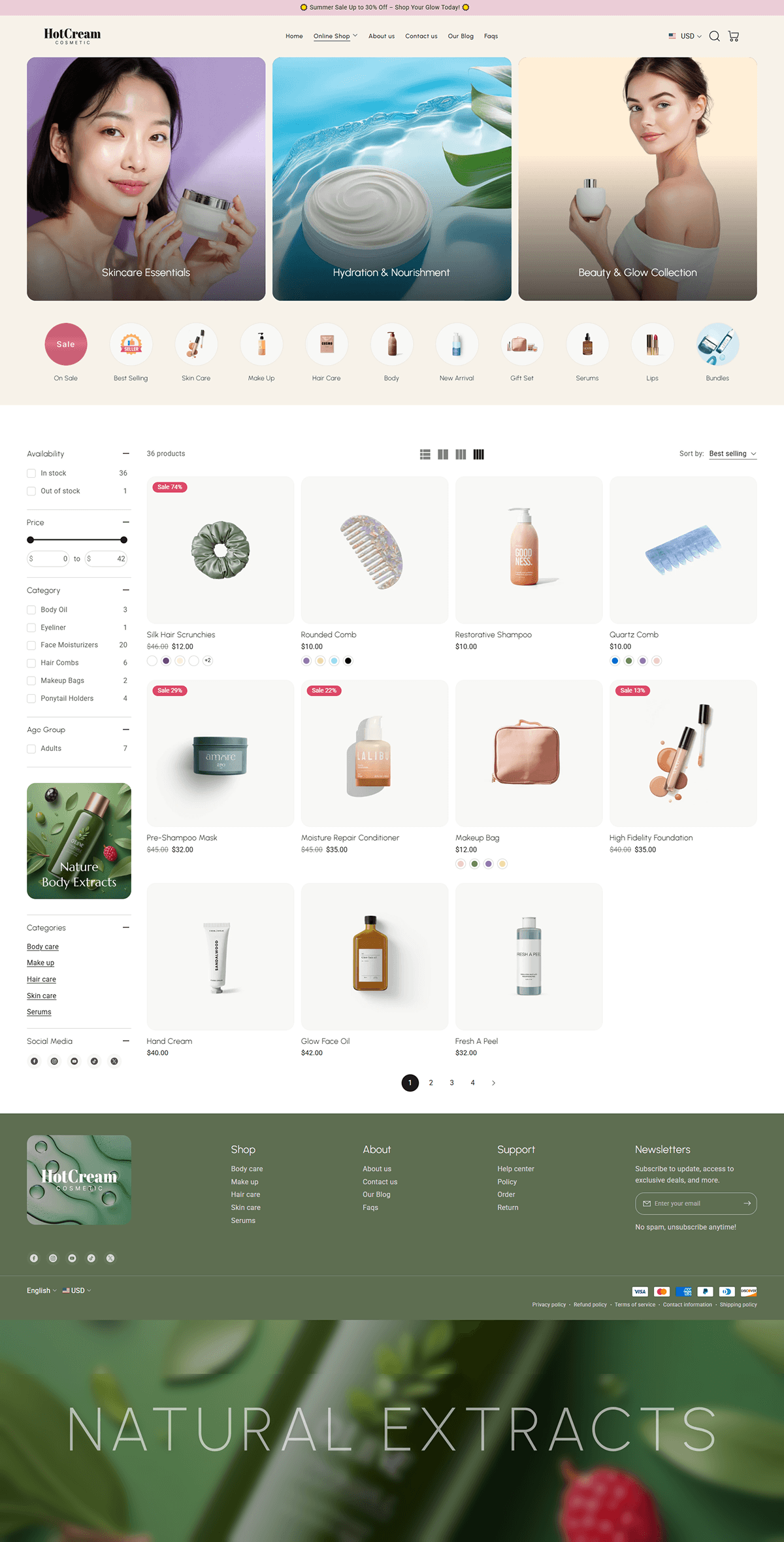 Beauty - Collection page
