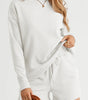 Round neck dropped shoulder top and shorts set
